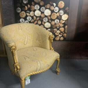 Italian Gold Leaf Rope Chair