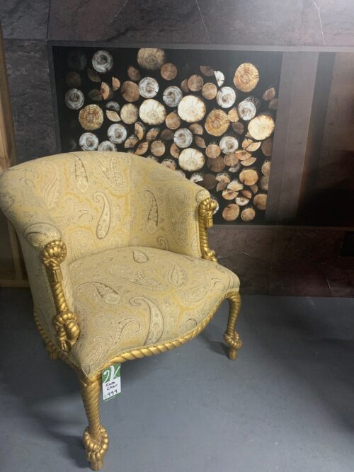 Italian Gold Leaf Rope Chair