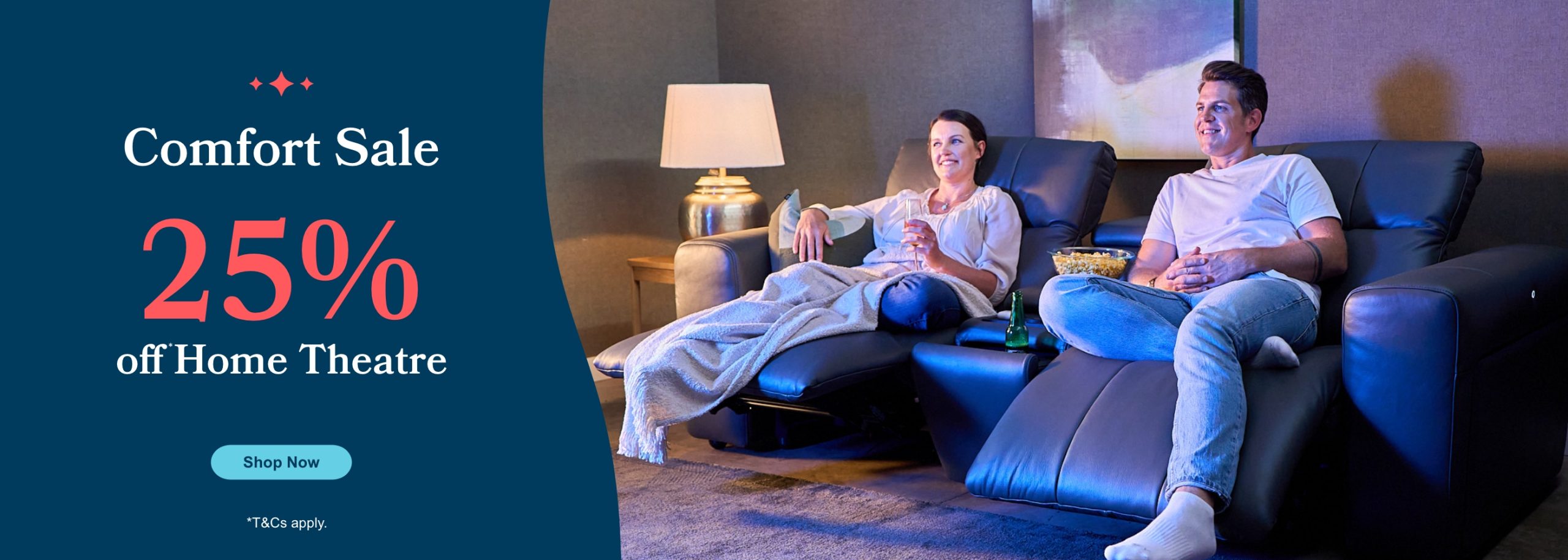 A banner for a Lazyboy furniture sale at the best furniture store in Bendigo